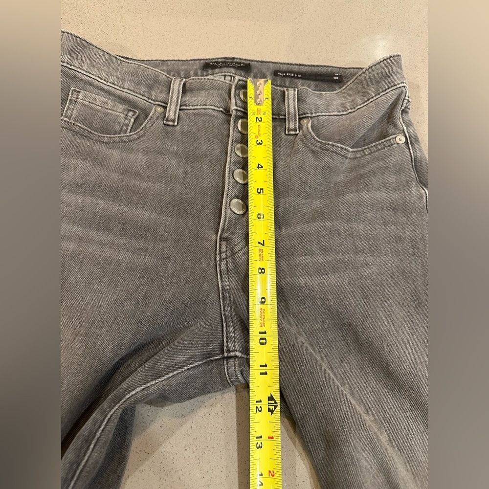 Banana Republic Women’s black color high rise slim jeans size 28 short - Picture 7 of 9